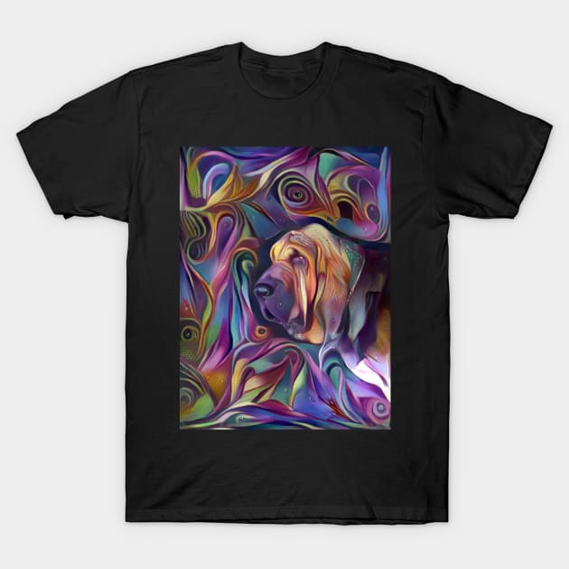 Bloodhound Dog Fantasy T-Shirt by nounejm